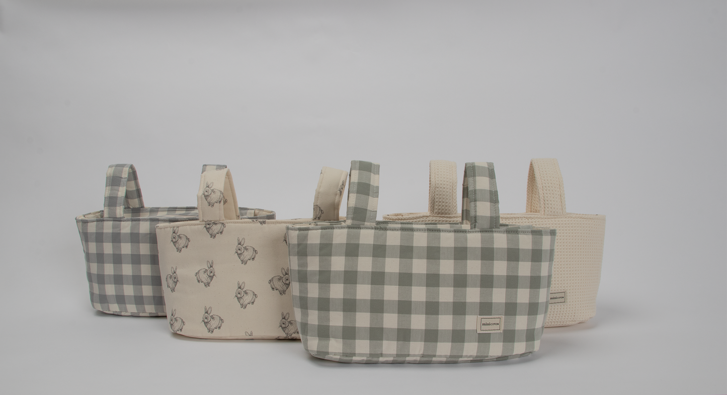 Sage Gingham Pocket Bag